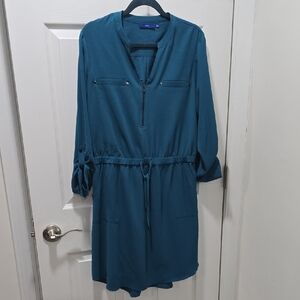Apt. 9 Teal Long Sleeve Dress